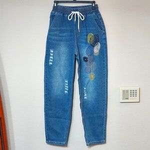 SHEIN Embroidered Pants